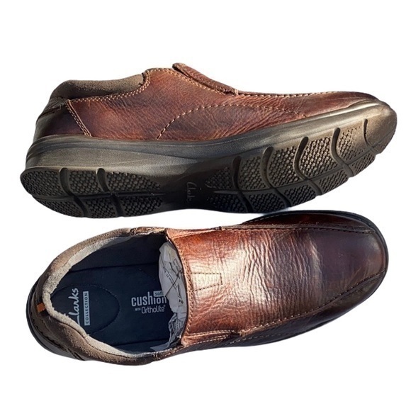 Clarks slip on loafers soft cushion w/ ortholite - Picture 1 of 10